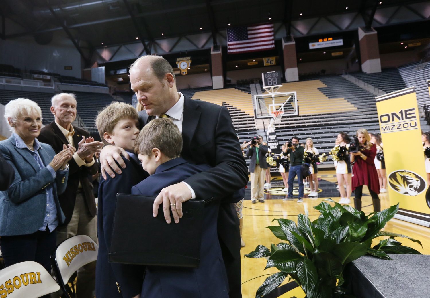 Missouri introduces football coach Barry Odom